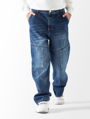 Wide Leg Jeans Trousers