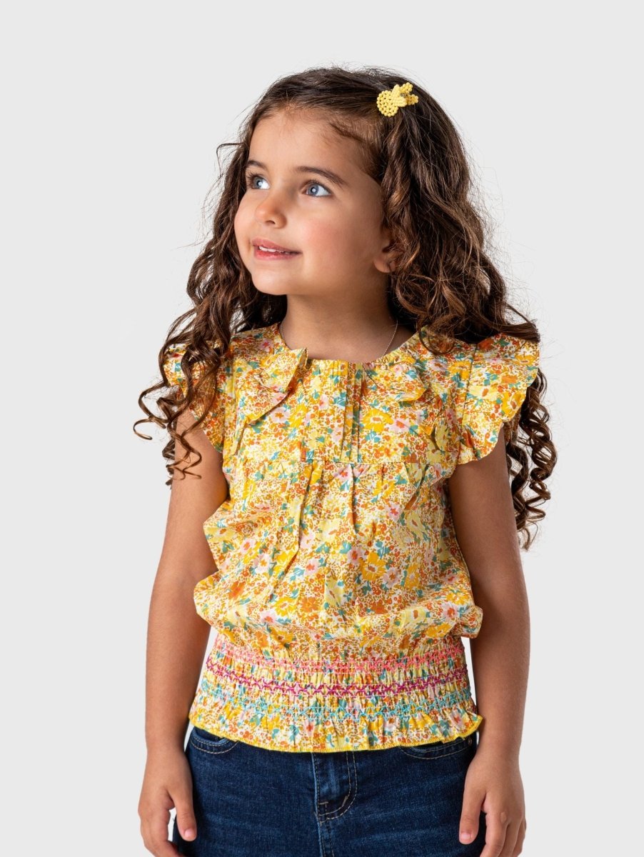 Ninos Kids storeFloral Ruffles BlouseGirl blouseBee Born
