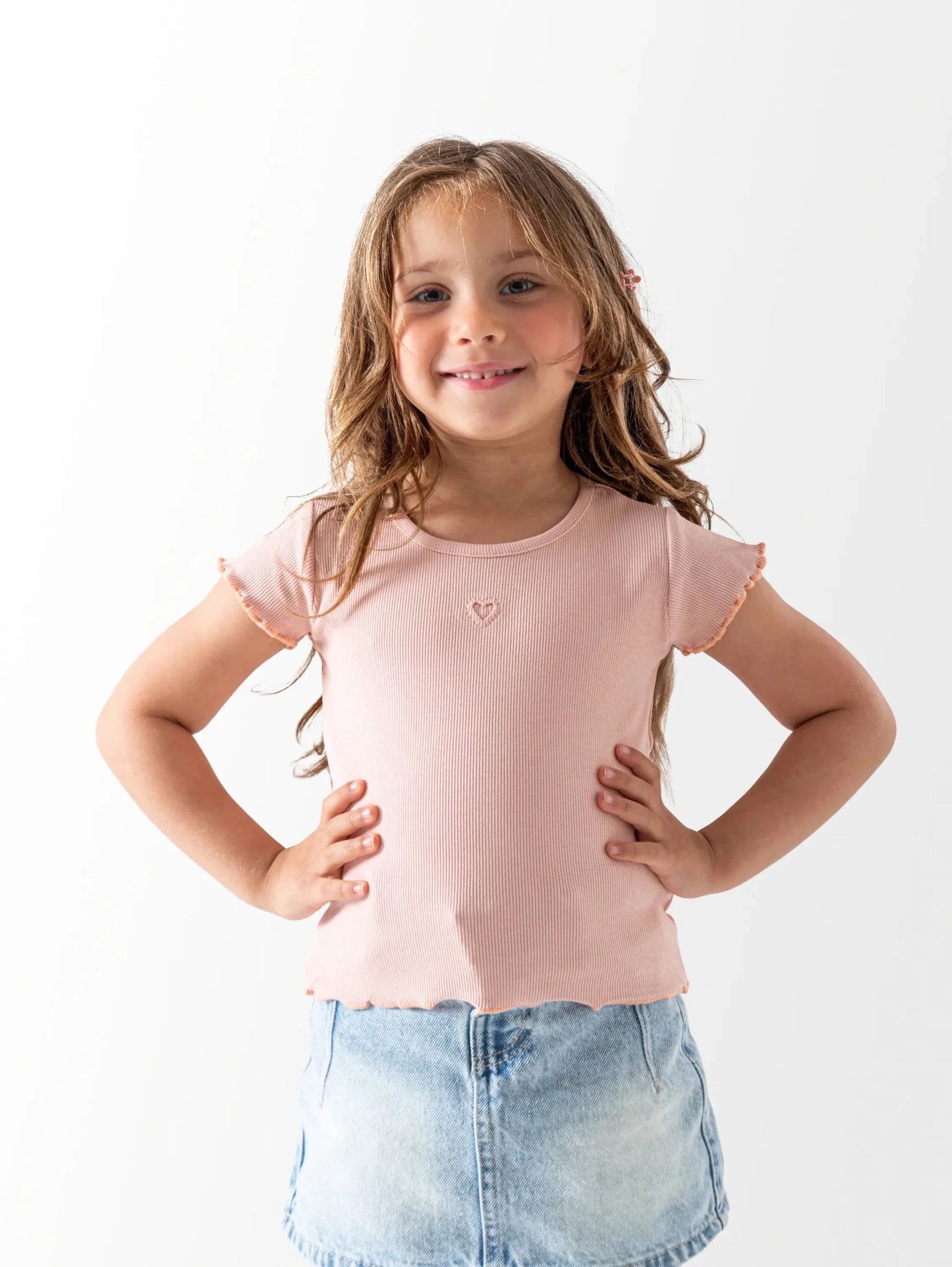 Ninos Kids storeHearts Ribbed T-ShirtT-ShirtsNINOS