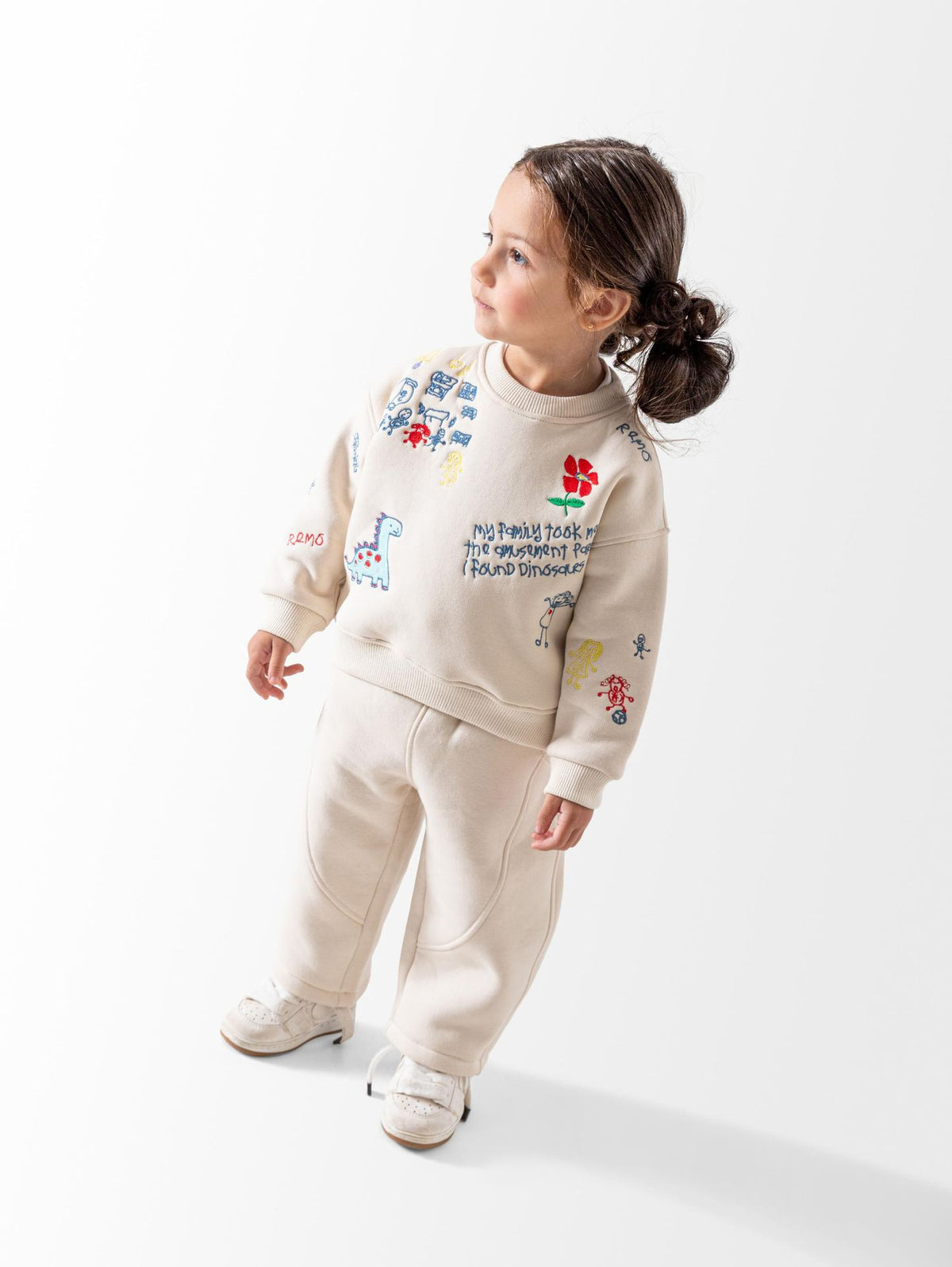 Ninos Kids storeBaby Girls' Off-White Remo 2-Piece Pyjama SetPajamasSOTRA