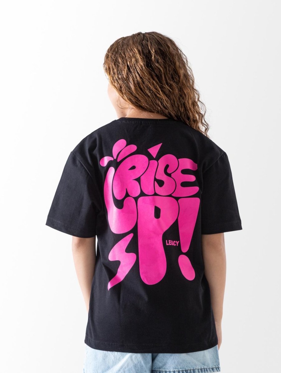 Ninos Kids storeGirls' Black Rise T-ShirtT-ShirtsNINOS
