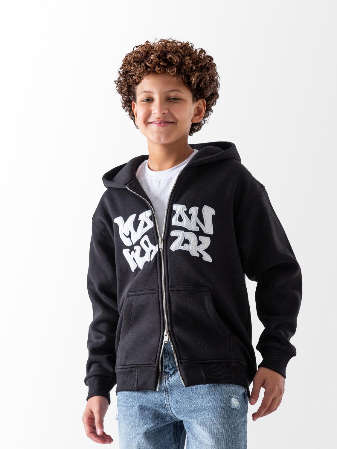 Ninos Kids storeBoys' Black Zipper HoodieHoodiesNINOS