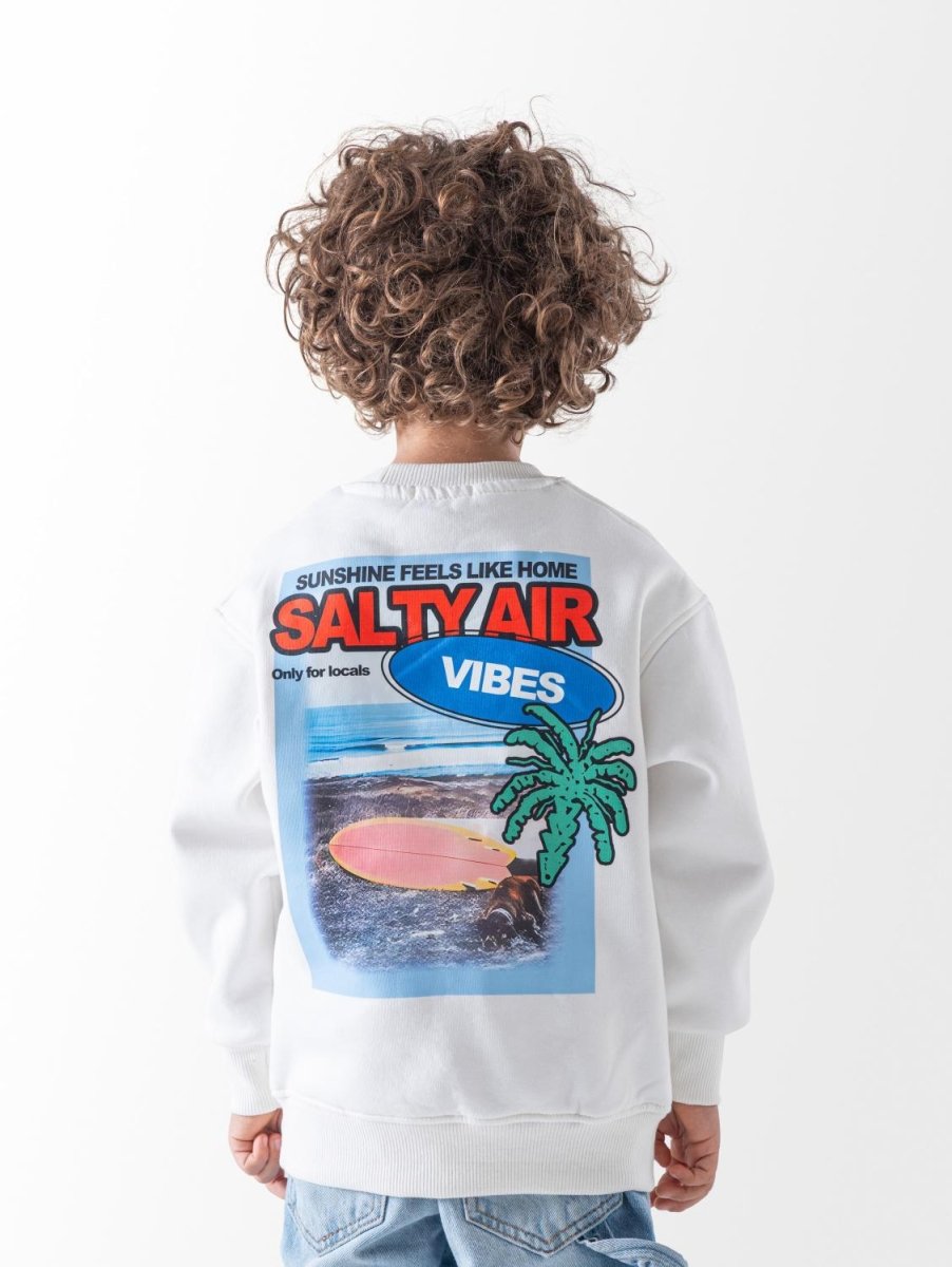 Ninos Kids storeBoys' White Salty Air SweatshirtSweatshirtsNINOS