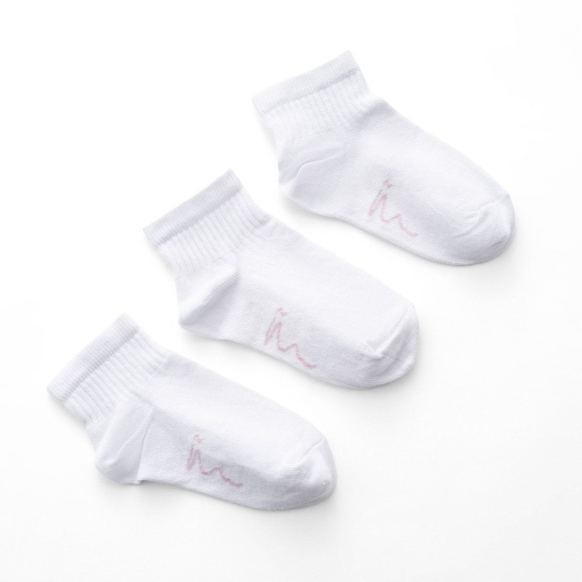 Ninos Kids storeGirls' White Half Socket 3-Piece SocksSocksNINOS