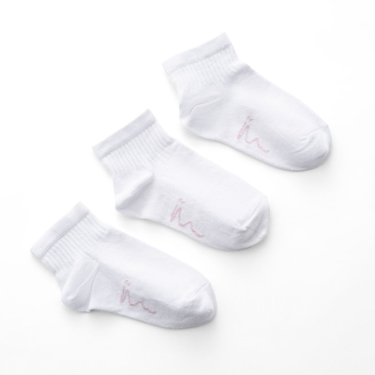 Ninos Kids storeGirls' White Half Socket 3-Piece SocksSocksNINOS
