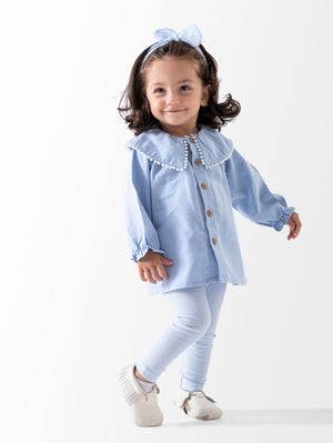 Ninos Kids storePlain 3PCS Jeans Setطقم خروجGeneric