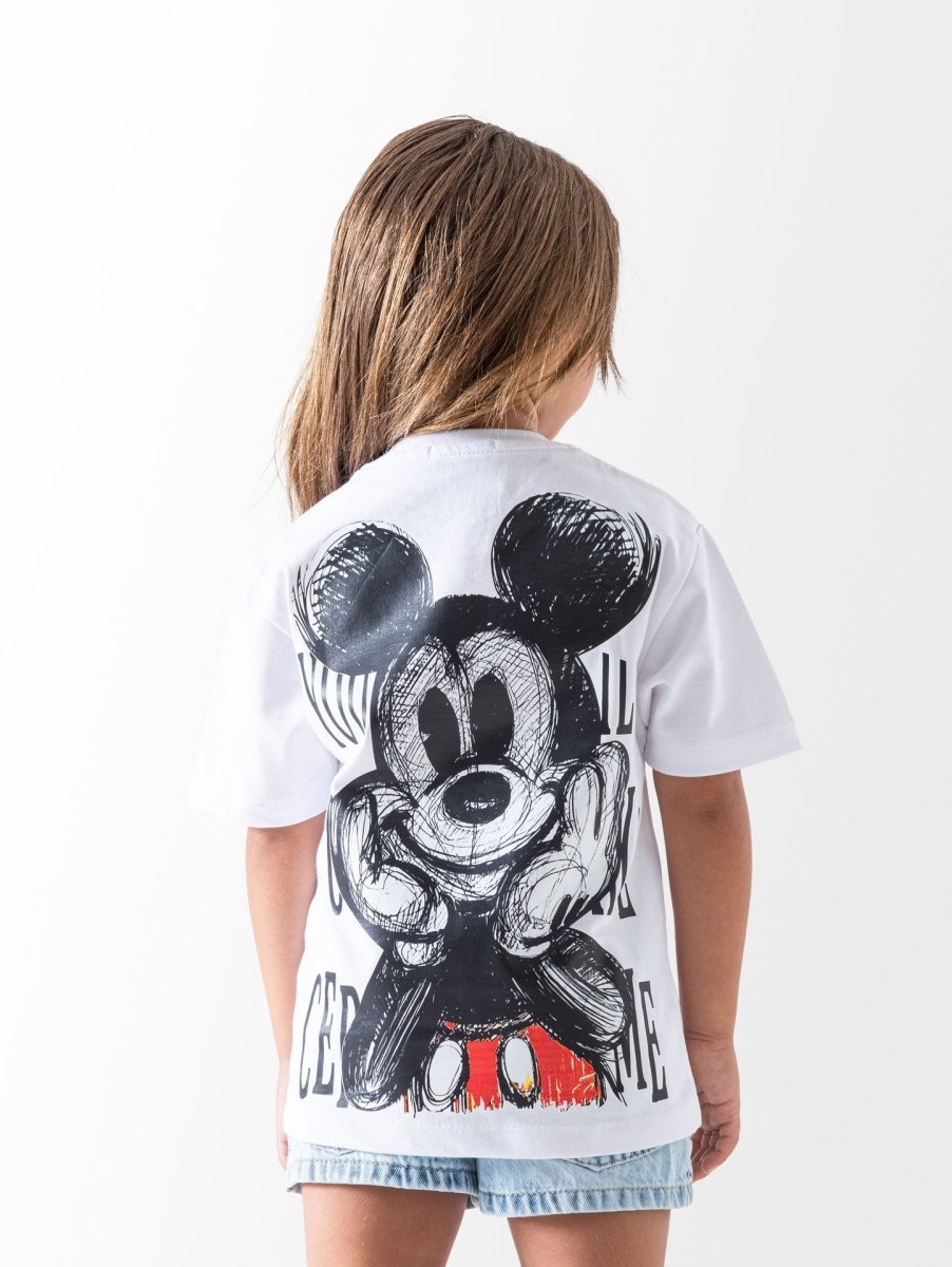Ninos Kids storeGirls' White Mickey T-ShirtT-ShirtsNINOS