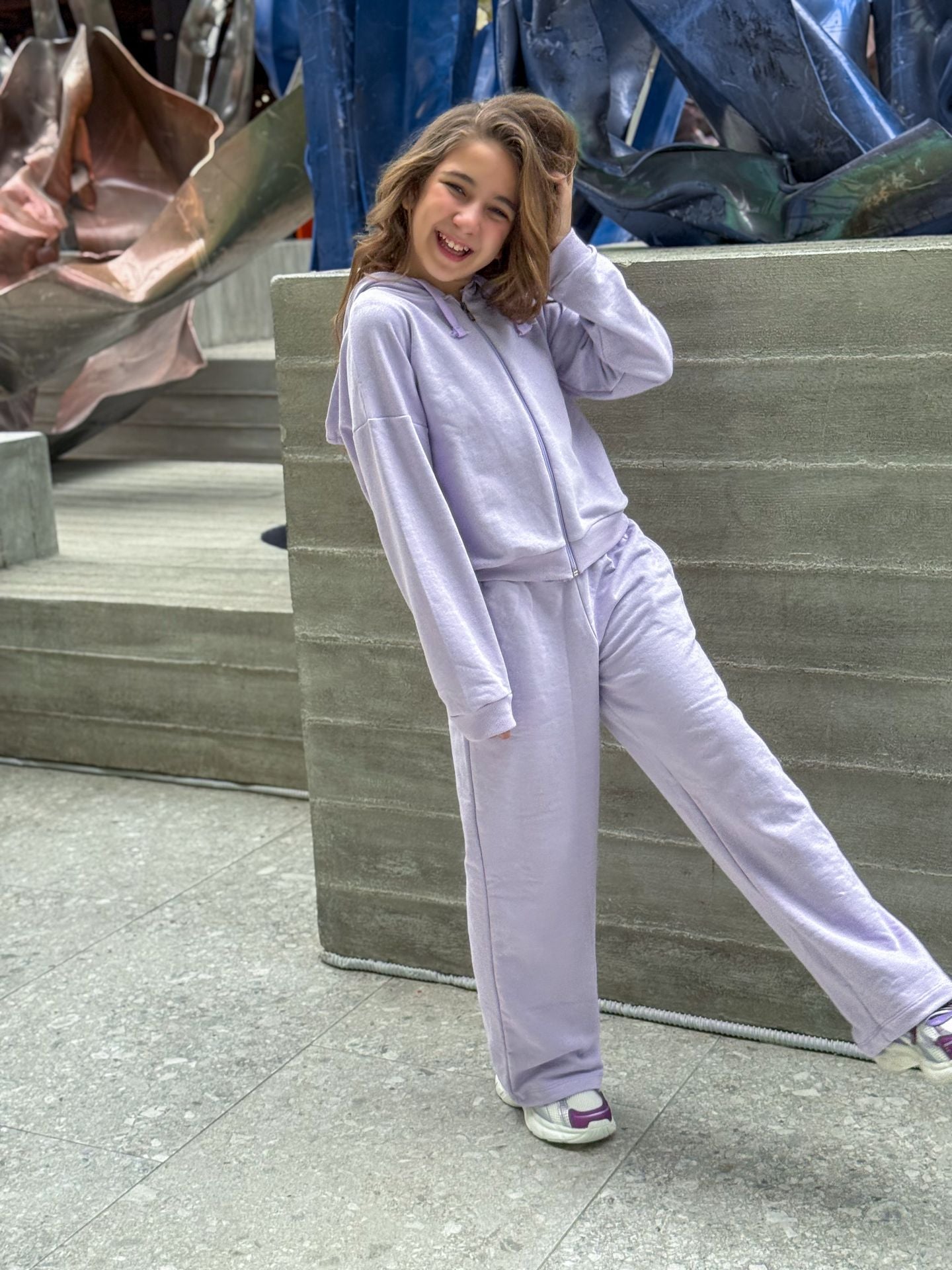 Ninos Kids storeCrop top,wide leg Zipper setطقم خروجNINOS