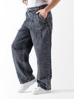 Ninos Kids storeGirls' Grey Wide Leg JeansJeans pantsNINOS