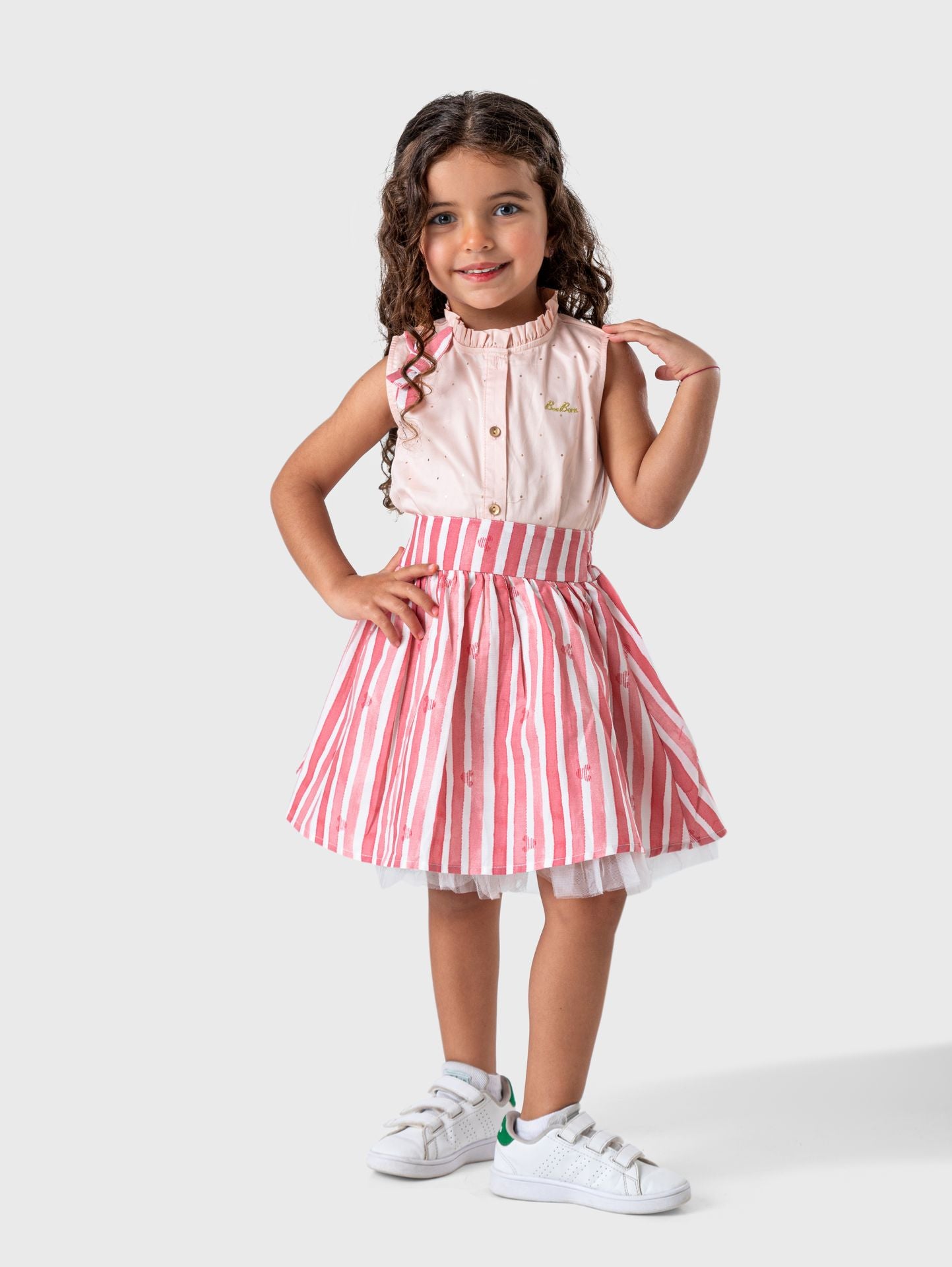 Ninos Kids storeDotted Bow Skirt Setطقم خروجBee Born