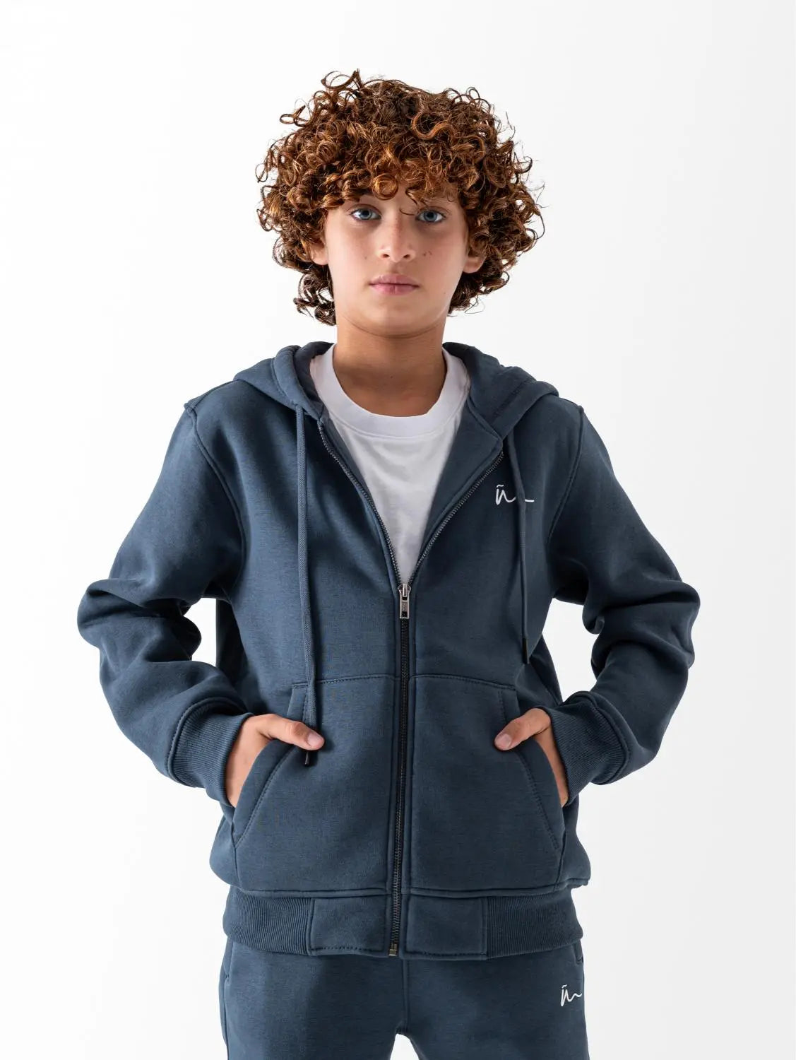 Unisex Dark Grey Zip Sweatshirt