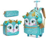 Ninos Kids storeDeer 3PCS Trolley BackpackBag set طقم شنط مدرسةJasmin