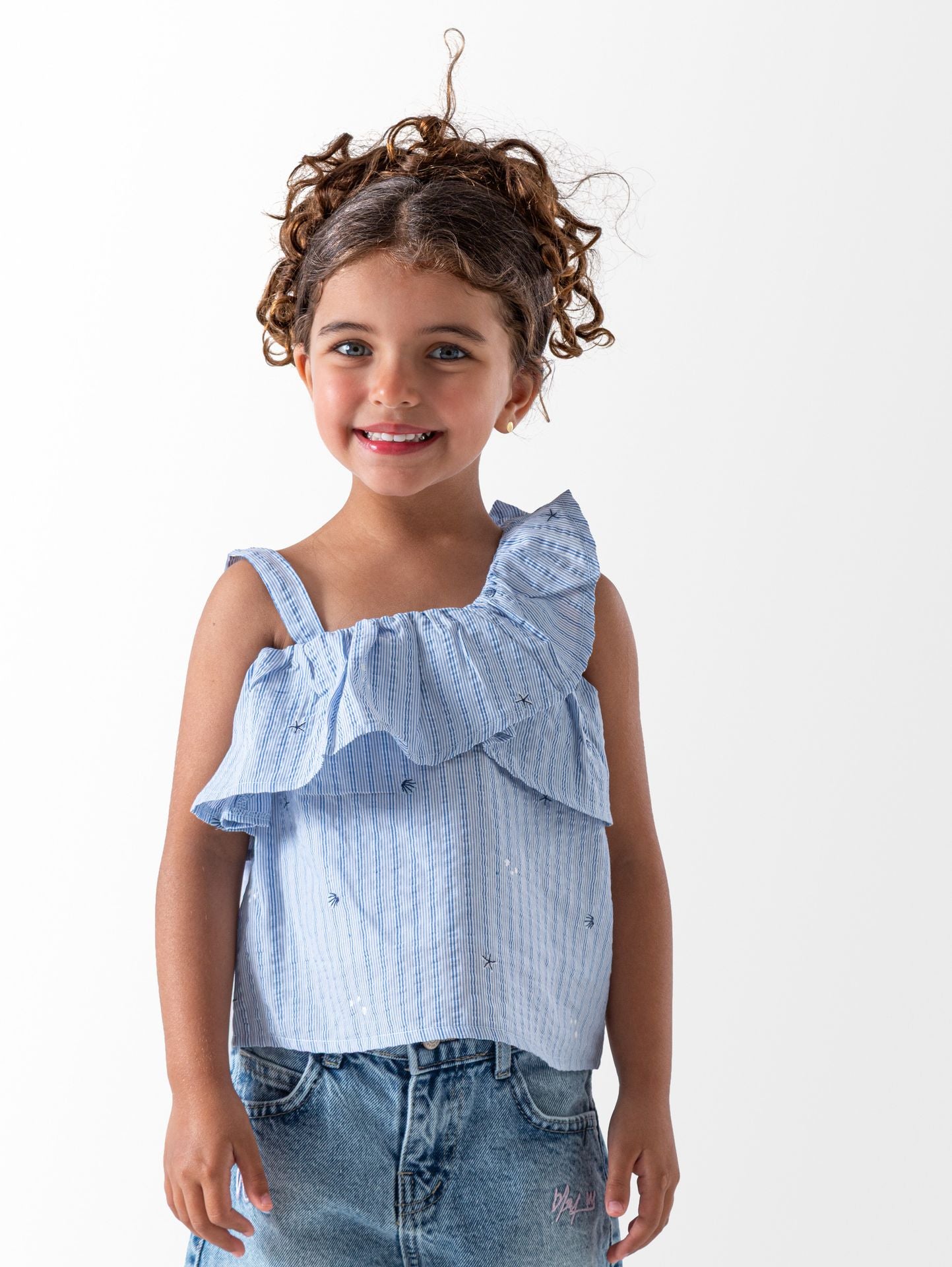 Striped Off Shoulder Blouse