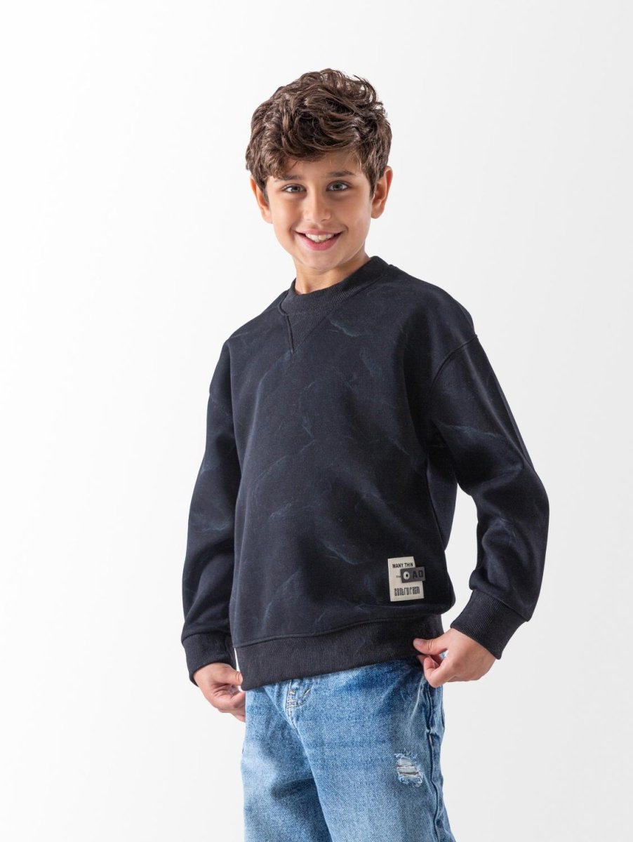 Ninos Kids storeBoys' Black Tie Dye SweatshirtSweatshirtsNINOS