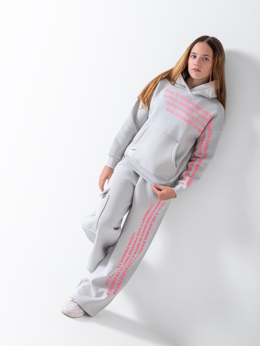 Ninos Kids storeGirls' Grey Text 2-Piece Pyjama SetPajamasGROUP FIVE
