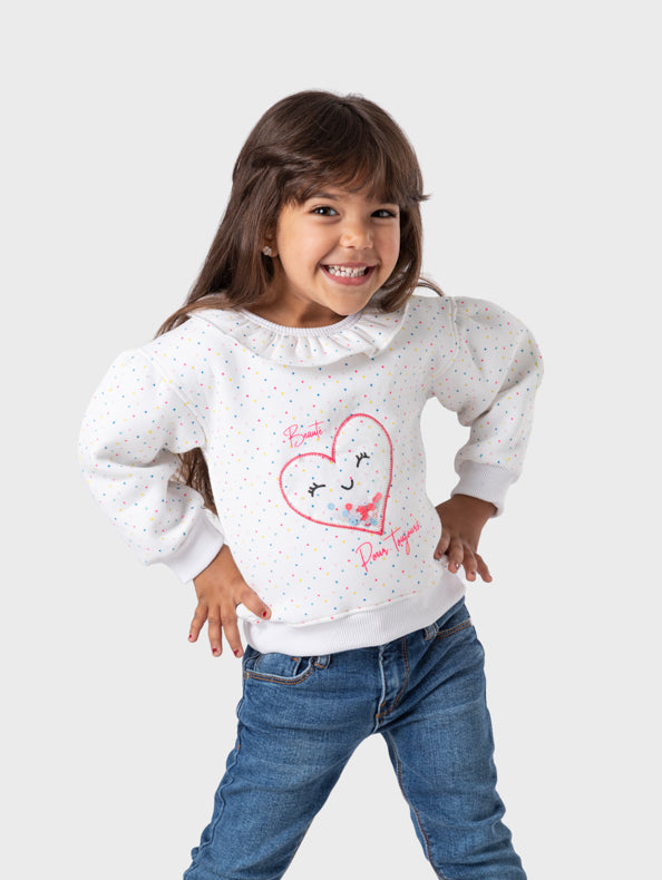 Dotted Heart Sweatshirt