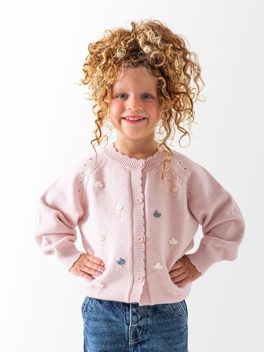 Ninos Kids storeBaby Girls' kashmir Flowers Cardigan PulloverPulloversNINOS