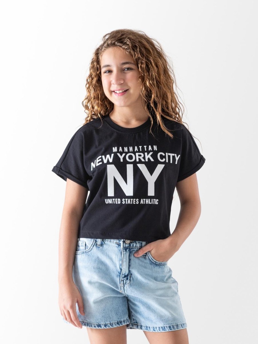 Ninos Kids storeGirls' Black York T-ShirtT-ShirtsNINOS