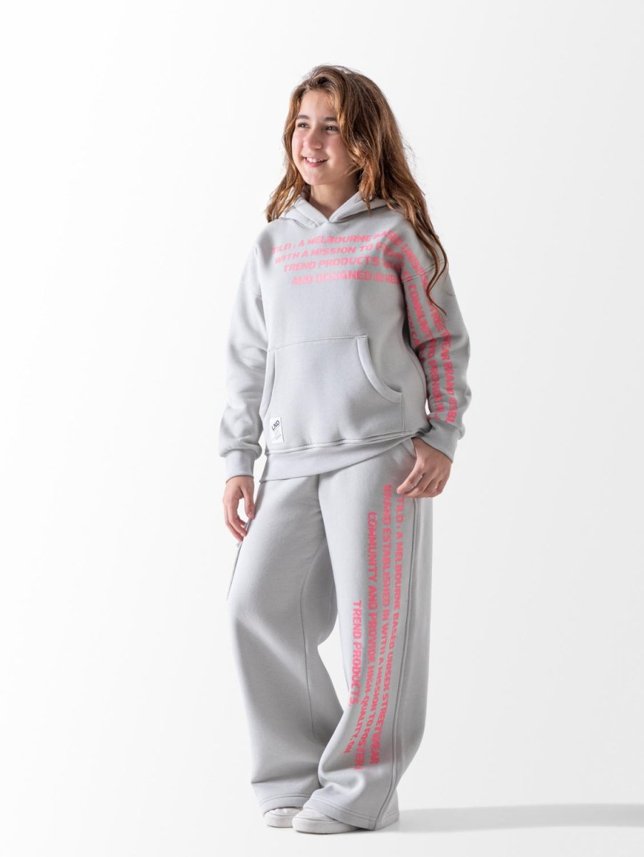 Ninos Kids storeGirls' Grey Text 2-Piece Pyjama SetPajamasGROUP FIVE