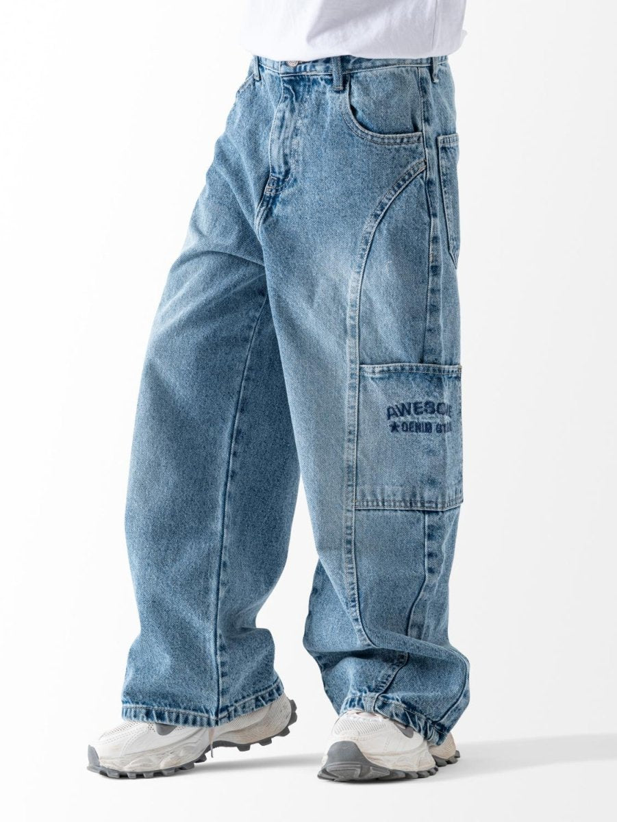 Ninos Kids storeBoys' Medium Denim Wide Leg JeansJeans pantsNINOS