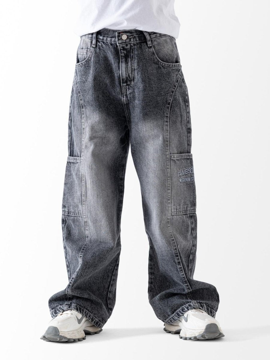 Ninos Kids storeBoys' Grey Wide Leg JeansJeans pantsNINOS
