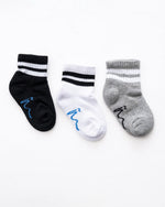 Ninos Kids storeBaby Boys' Half Terry Long With 2 Lines 3-Piece SocksSocksNINOS