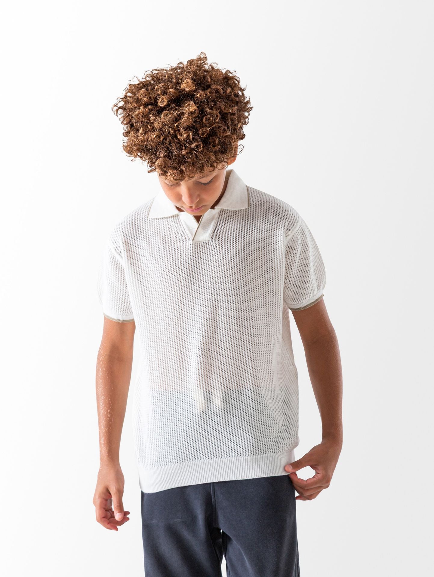 Knitted Polo T-Shirt