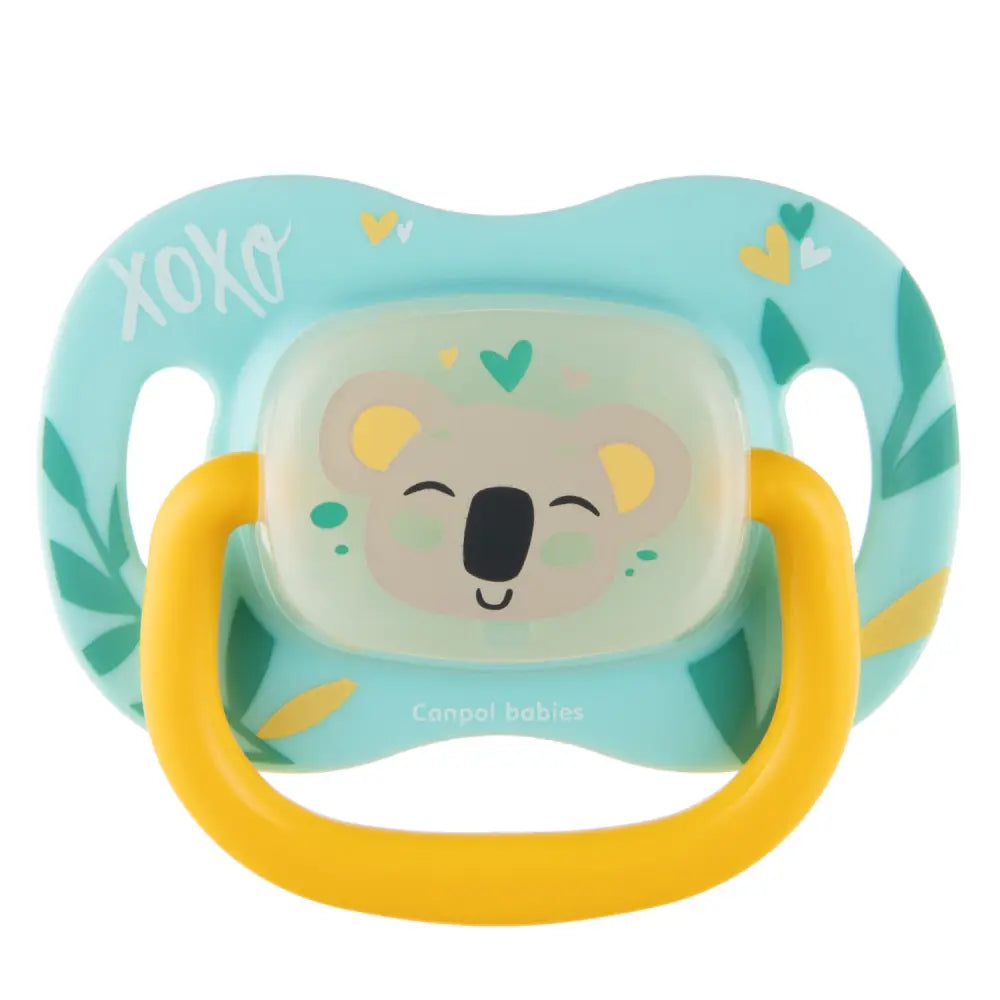 Canpol Silicone round pacifier 0-6m 1pc koala