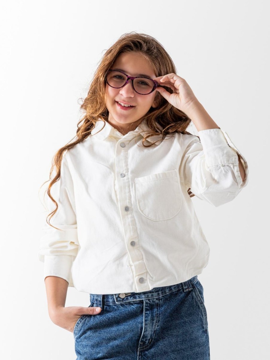 Ninos Kids storeGirls' Off-White Gabardine JacketJacketsNINOS