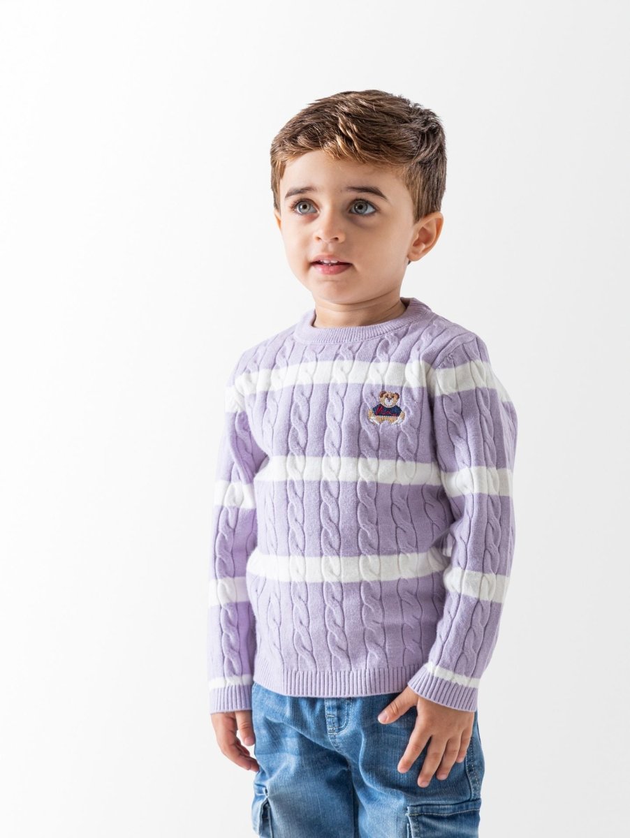 Ninos Kids storeBaby Boys' Purple Bear PulloverPulloversNINOS
