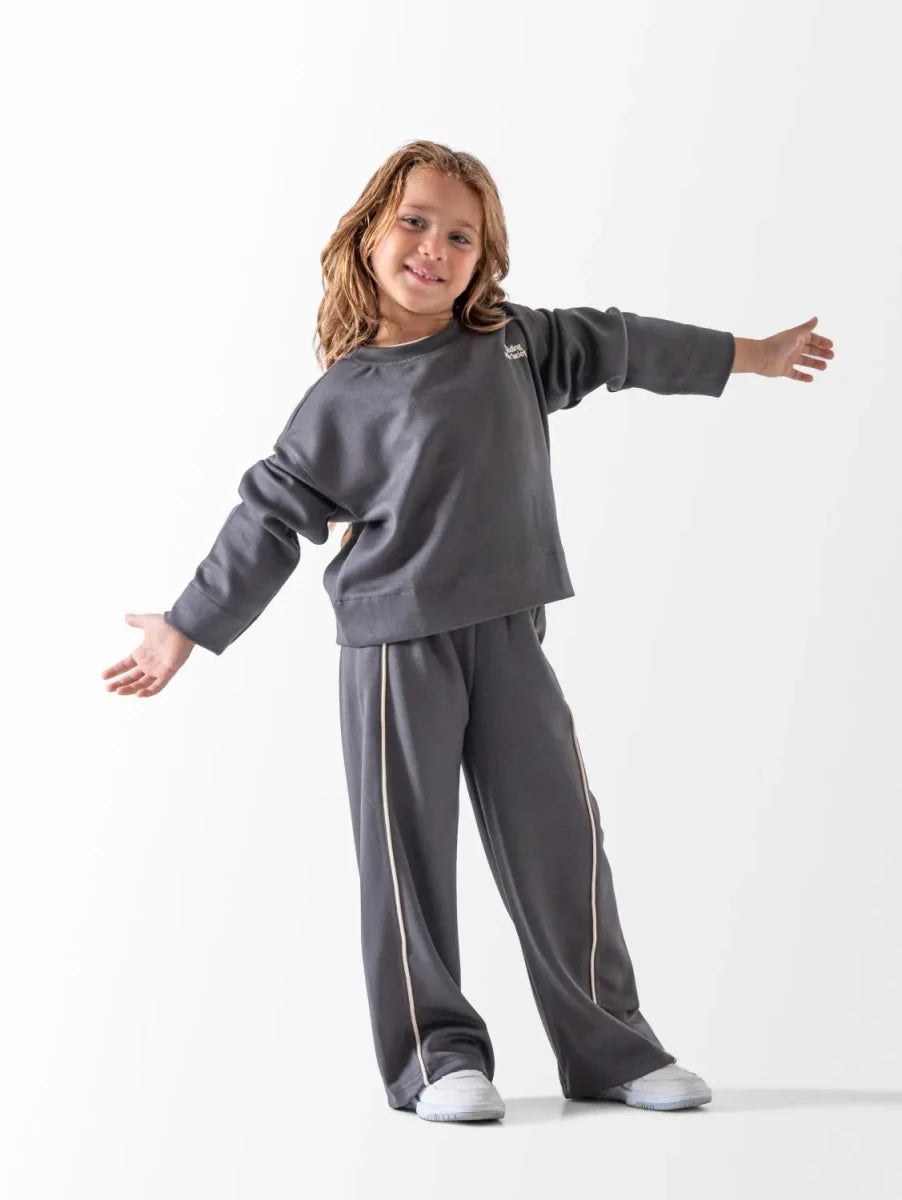 Ninos Kids storeGirls' Dark Grey The Riding Occasion SetGoing-Out SetsBambino