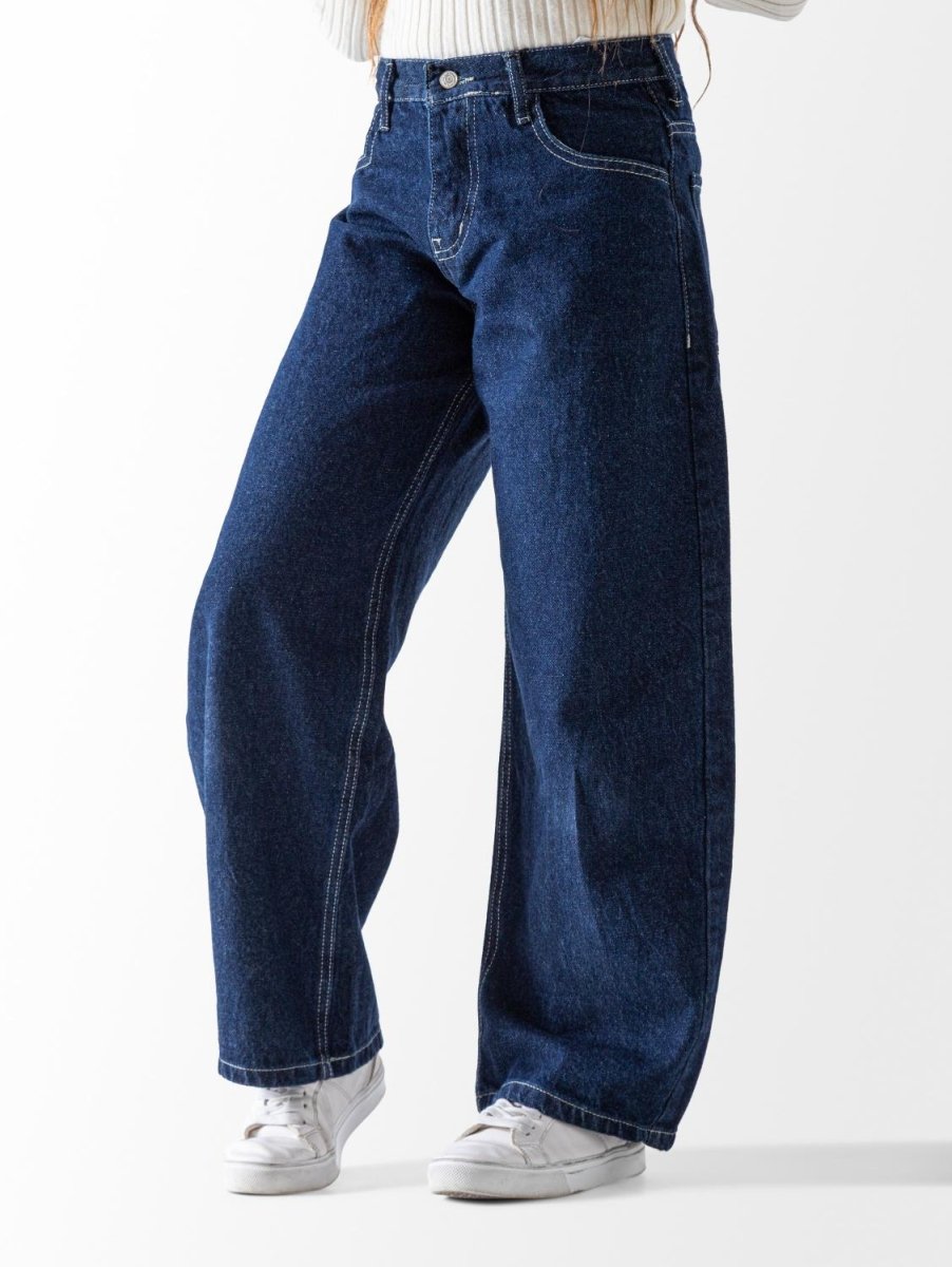 Ninos Kids storeGirls' Dark Denim Wide Leg JeansJeans pantsNINOS