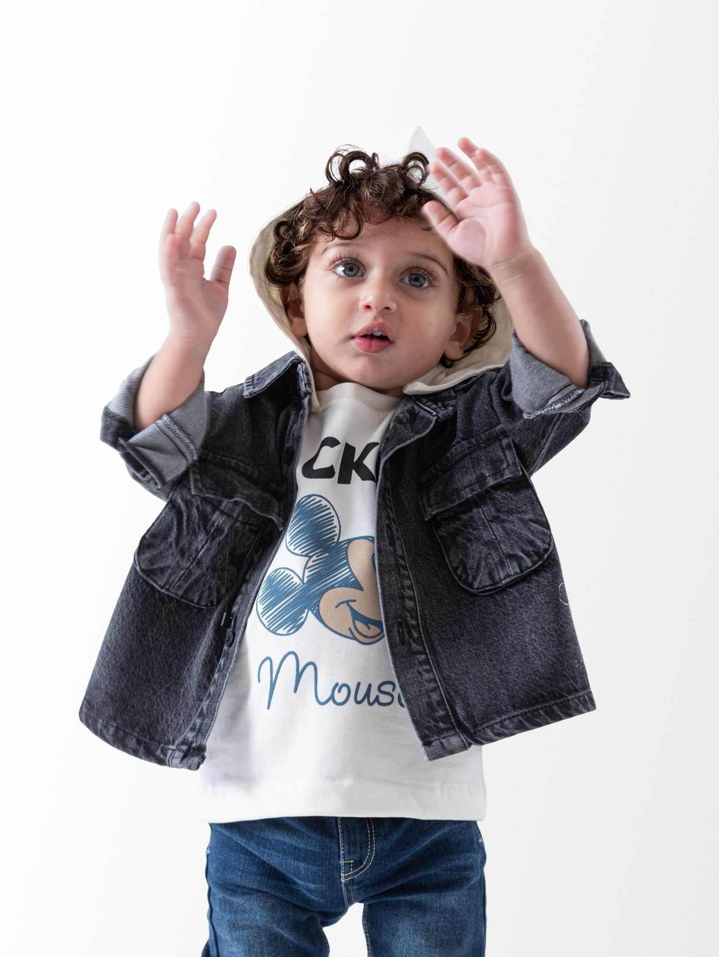 Ninos Kids storeMickey 2PCS Jeans ShirtBoy ShirtsAMB