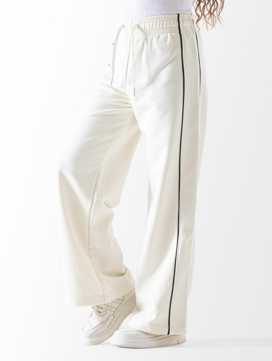 Ninos Kids storeUnisex Crème Piping Wide Leg SweatpantssweatpantsNINOS