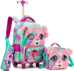 Ninos Kids storeCute Bear 3PCS Trolley BackpackBag set طقم شنط مدرسةJasmin