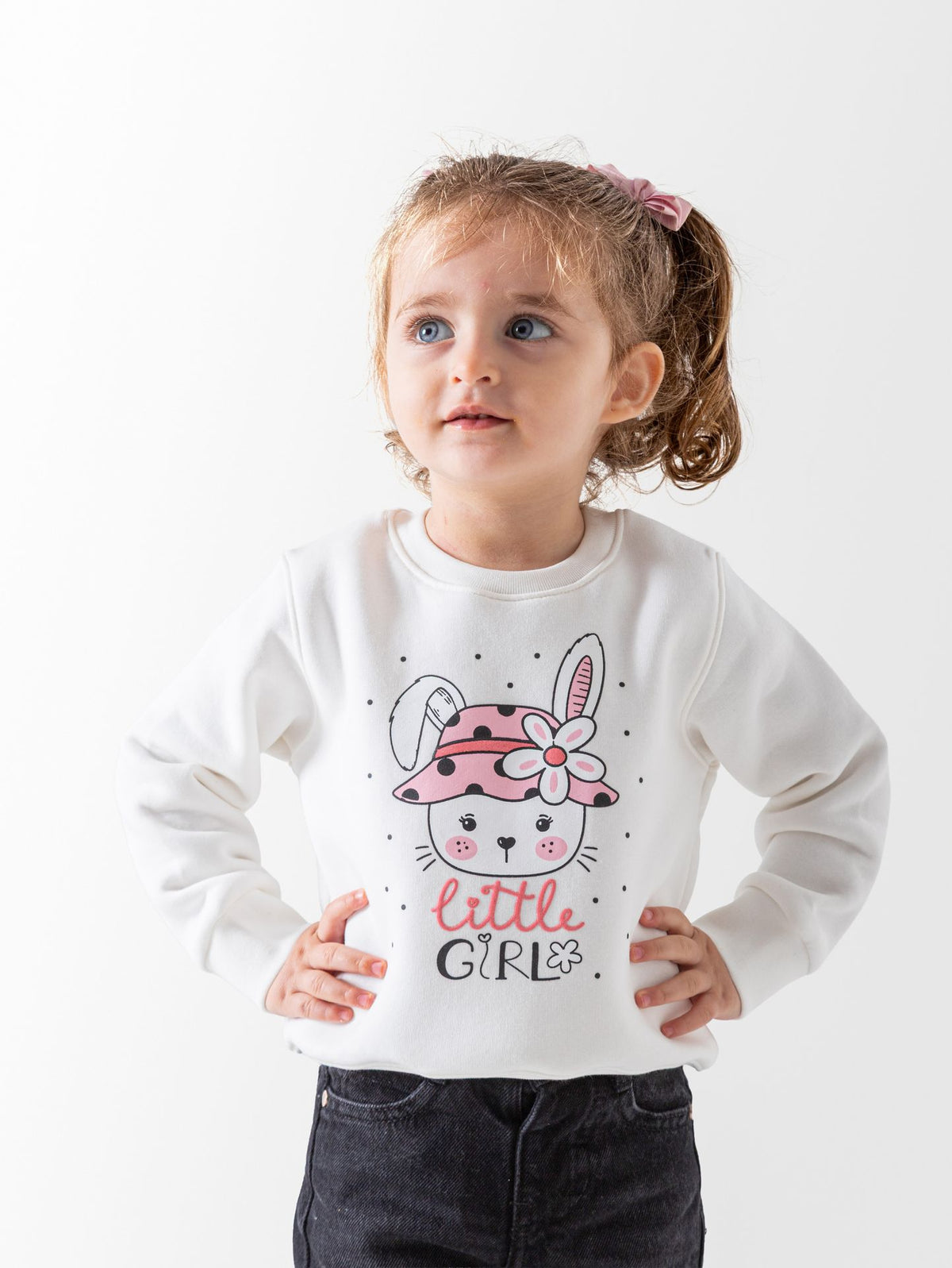Ninos Kids storeBaby Girls' Off-White Little SweatshirtSweatshirtsNINOS