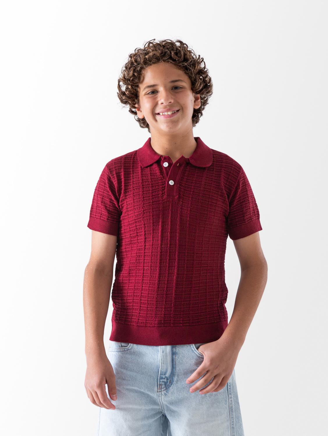 Knit Polo Shirt