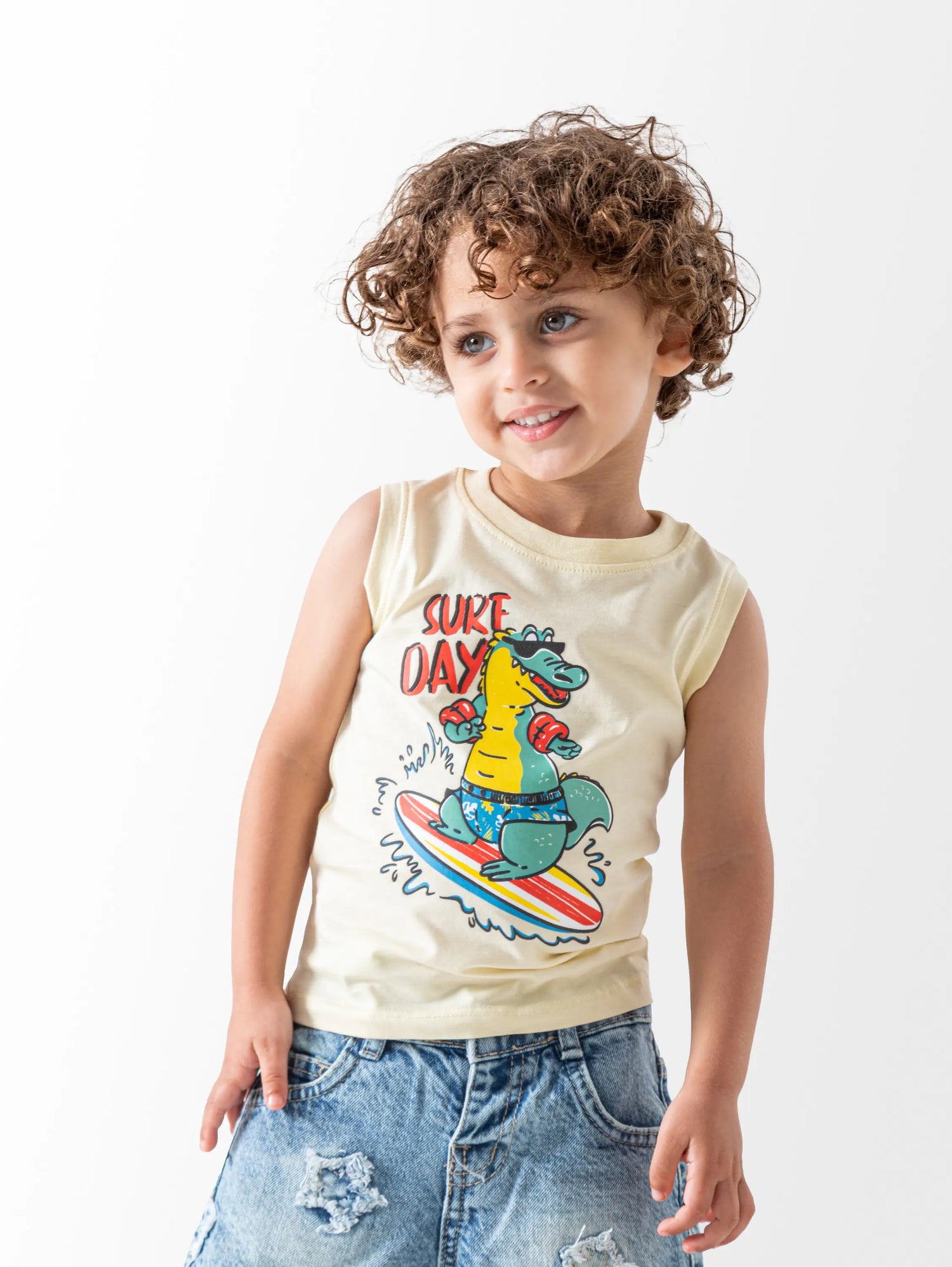 Dino sleeveless T-shirt