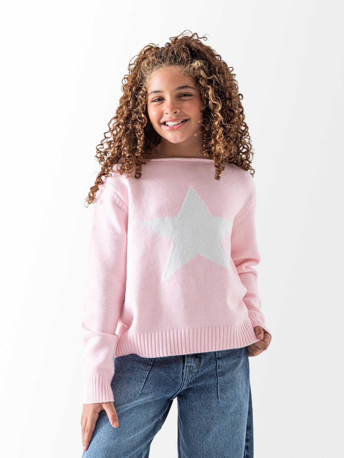Ninos Kids storeGirls' Pink Star PulloverPulloversNINOS