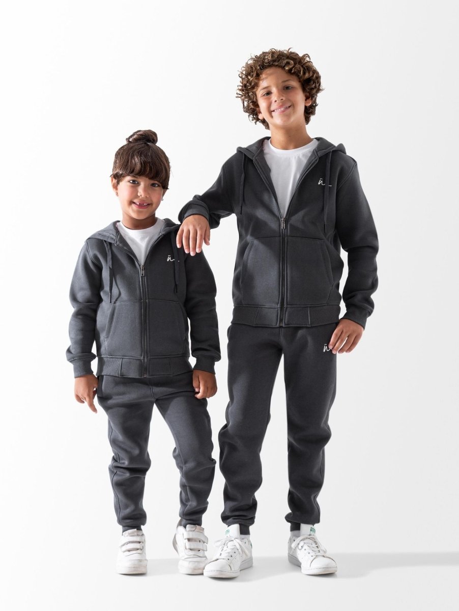 Ninos Kids storeUnisex Dark Grey Zip SweatshirtZip sweetshirtNINOS