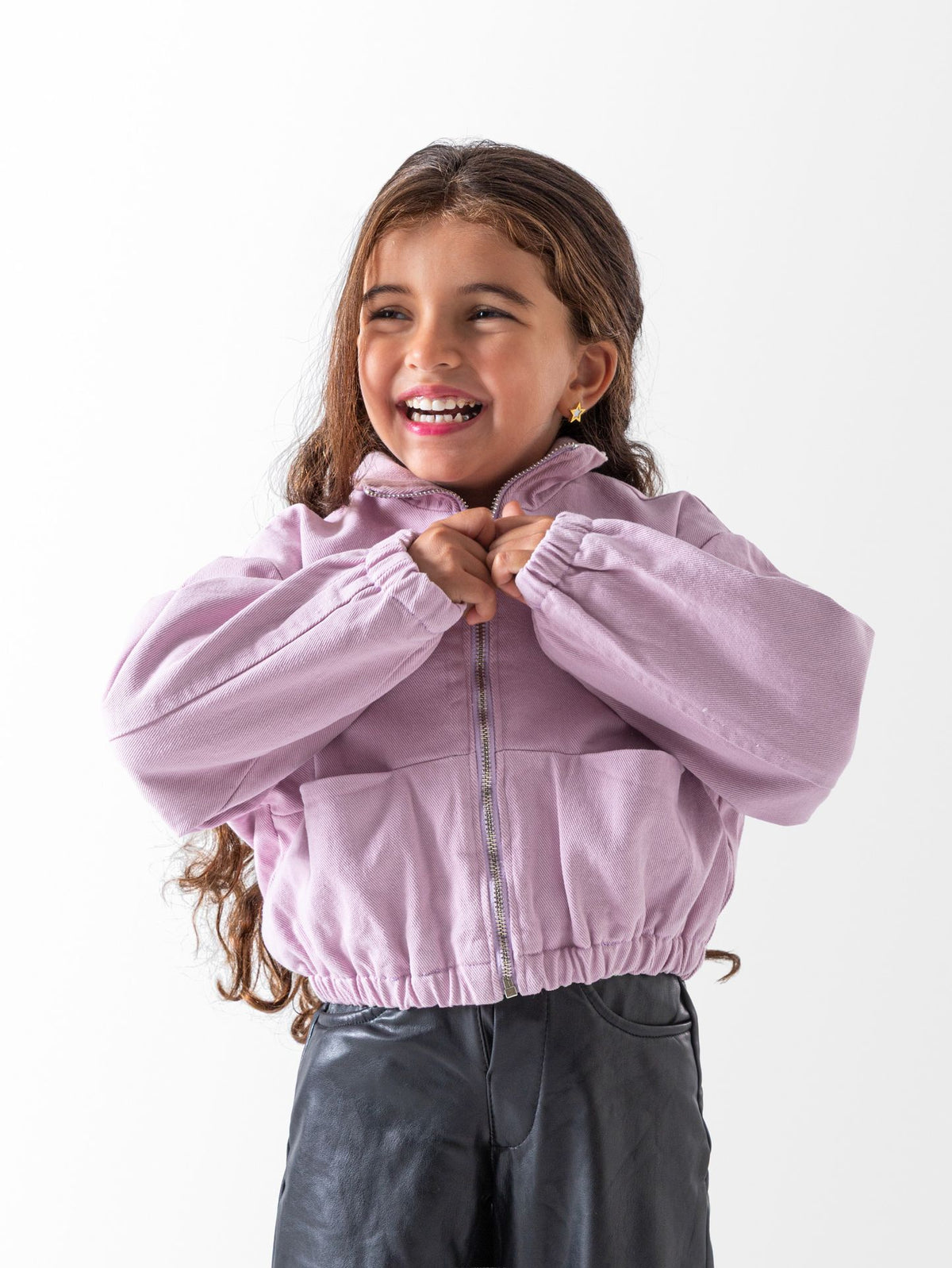 Ninos Kids storeGirls' Lavender Gabardine JacketJacketsNINOS