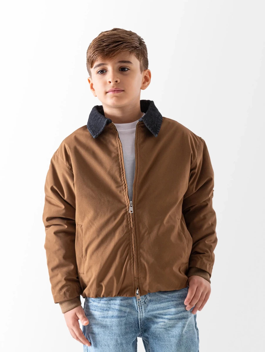 Ninos Kids storeContrast Collar Bomber JacketBomber JacketsNINOS