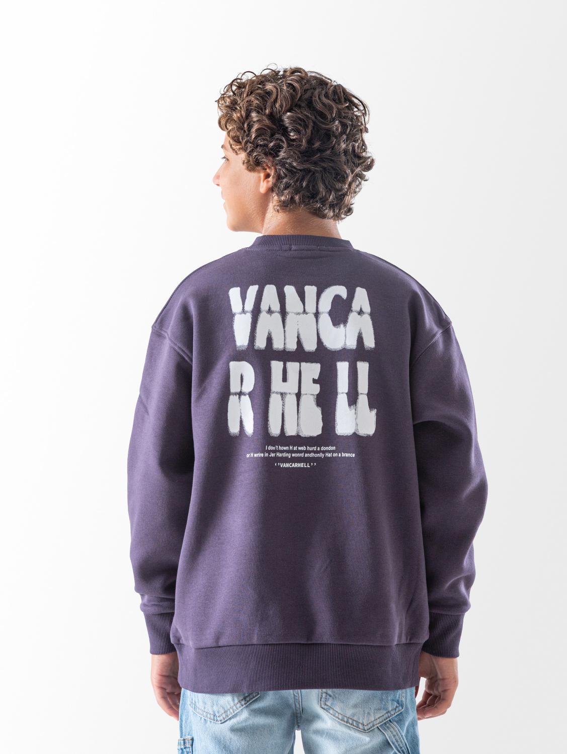 Boys' Dark Plum VAN Sweatshirt