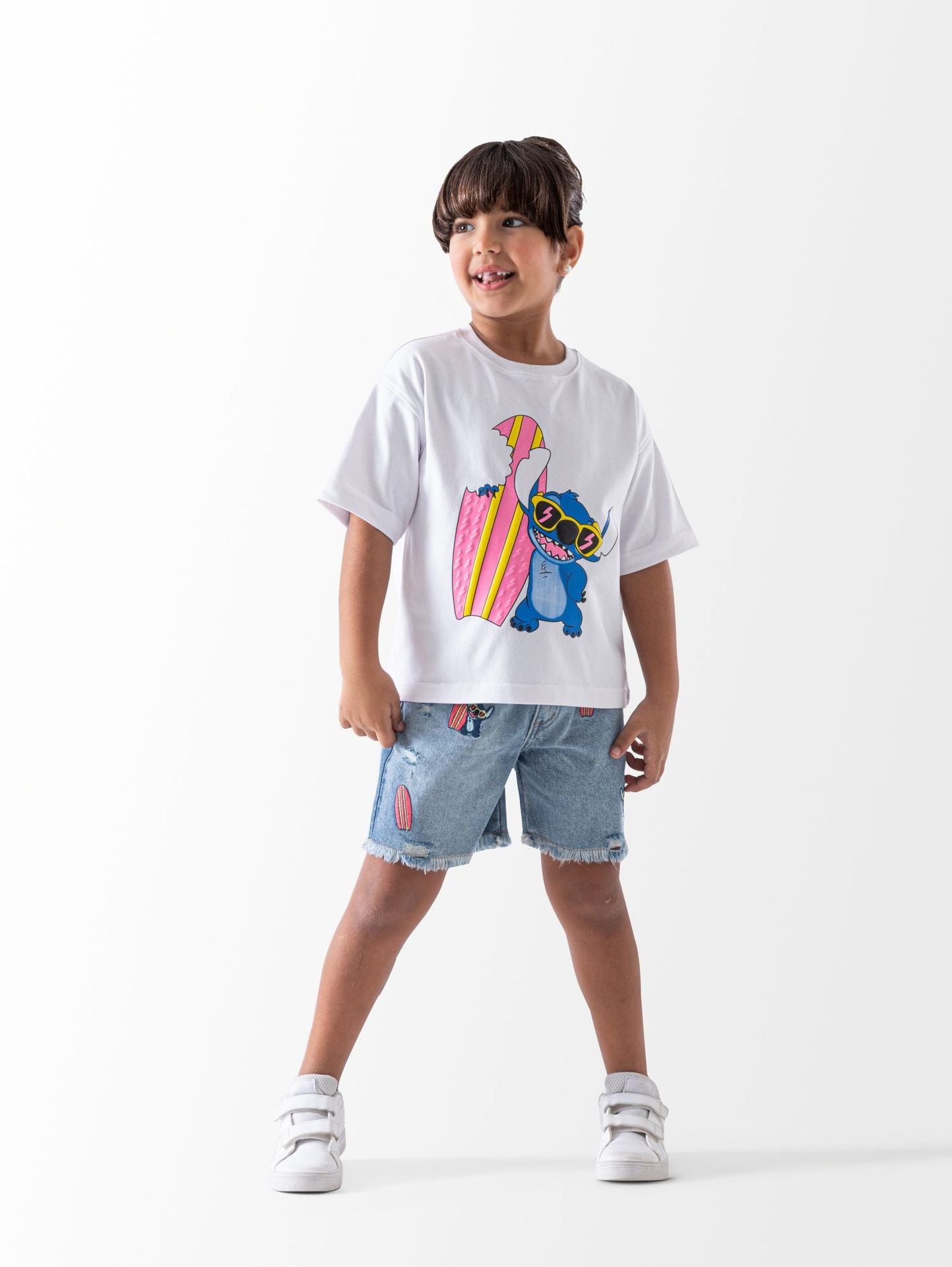 Ninos Kids storeStitch Short SetØ·Ù‚Ù… Ø®Ø±ÙˆØ¬NINOS