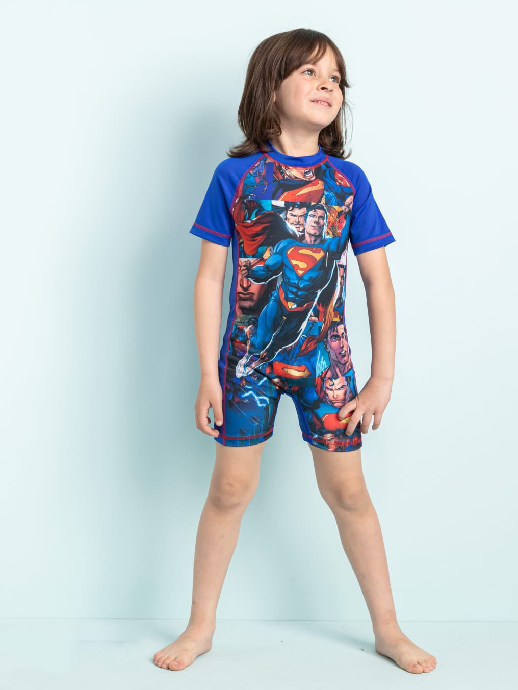 Ninos Kids storeSuper Man Swim SuitOne - Piece SwimwearI Wear