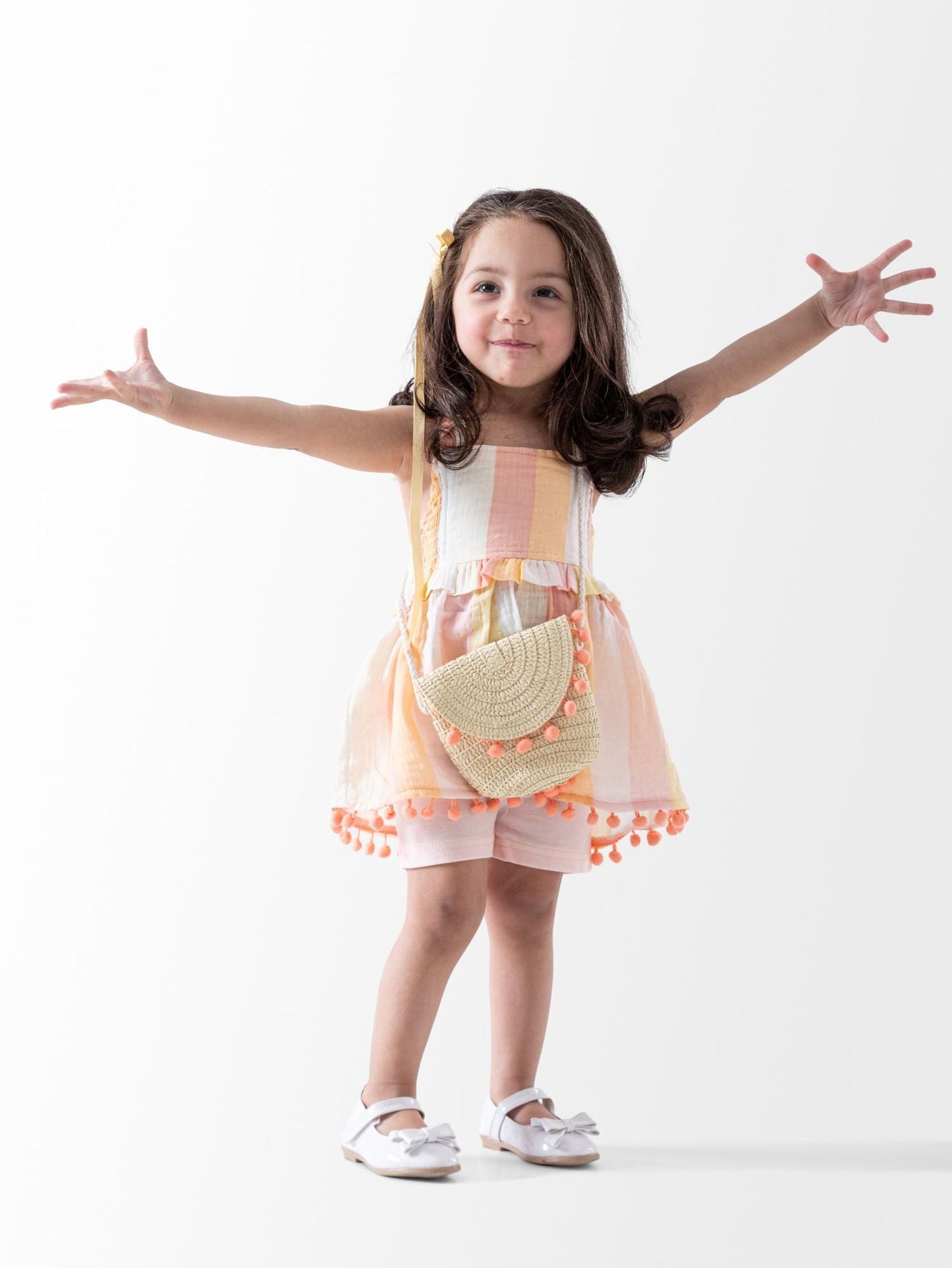 Colorful Dress with Bag