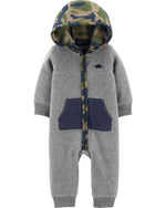 Ninos Kids storeArmy Fleece SleepsuitRompers & SleepsuitsCarters