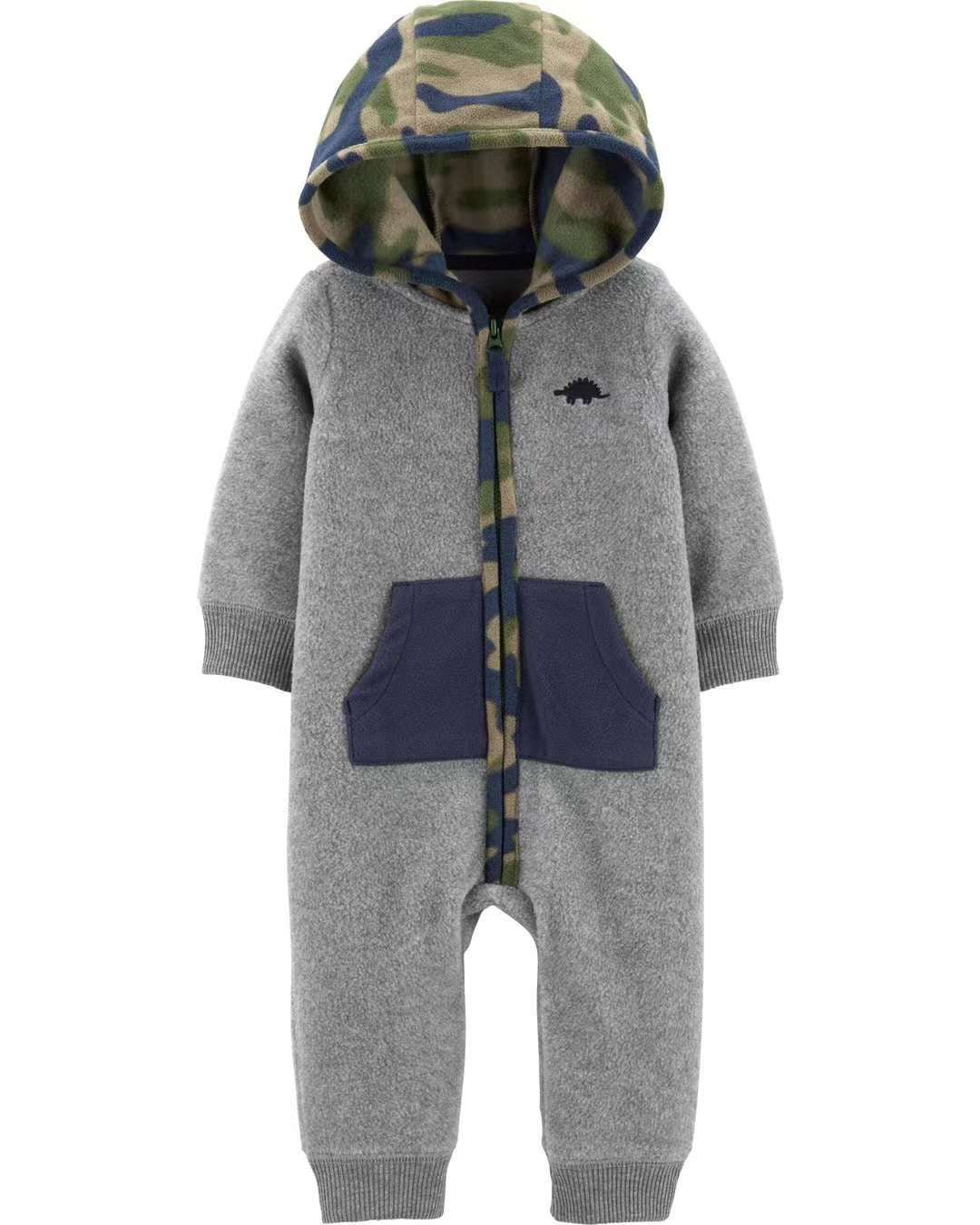 Ninos Kids storeArmy Fleece SleepsuitRompers & SleepsuitsCarters