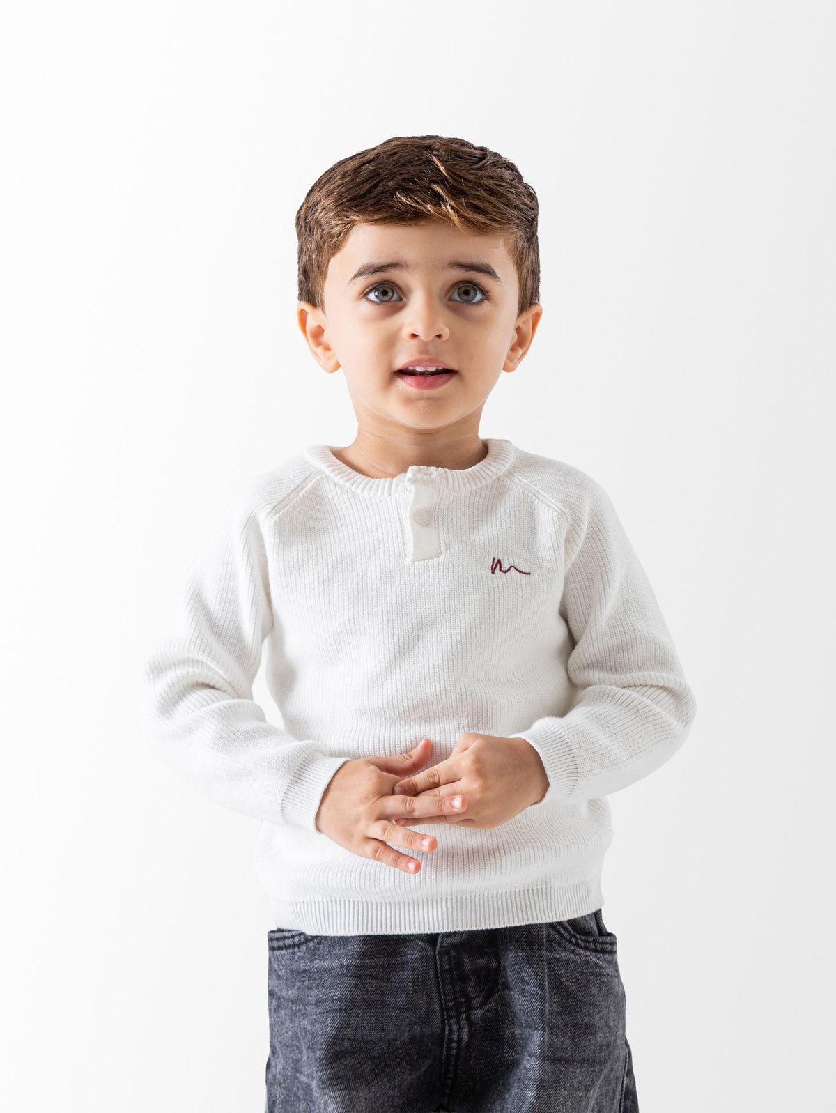 Ninos Kids storeBaby Boys' White Ninos PulloverPulloversNINOS