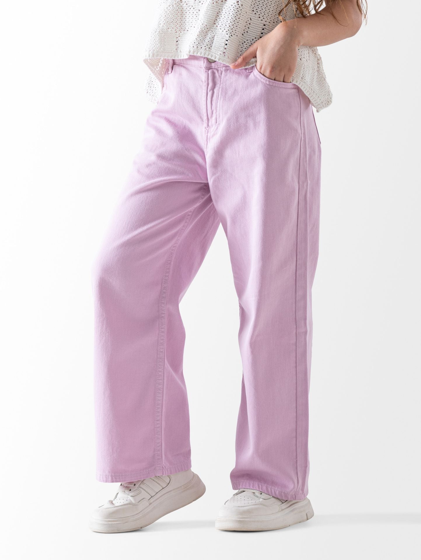 Wide Leg Gabardine Pant